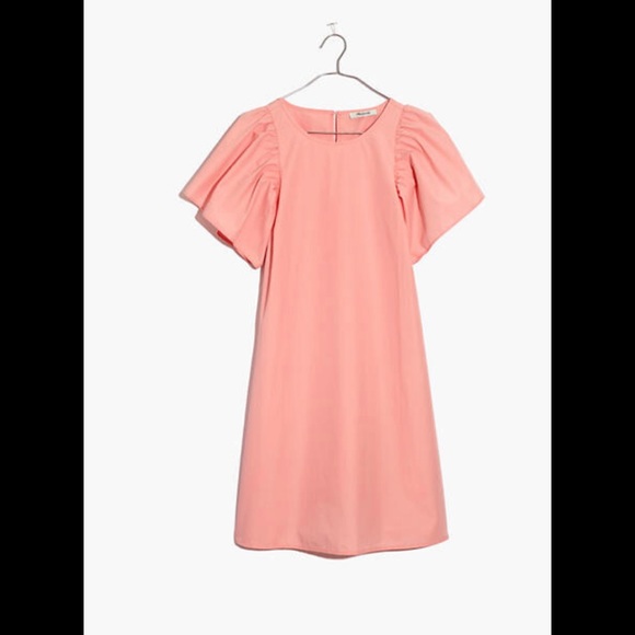 Madewell Fan Sleeve Poplin Mini Dress - Picture 4 of 9